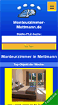 Mobile Screenshot of monteurzimmer-mettmann.de