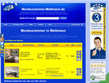 Tablet Screenshot of monteurzimmer-mettmann.de